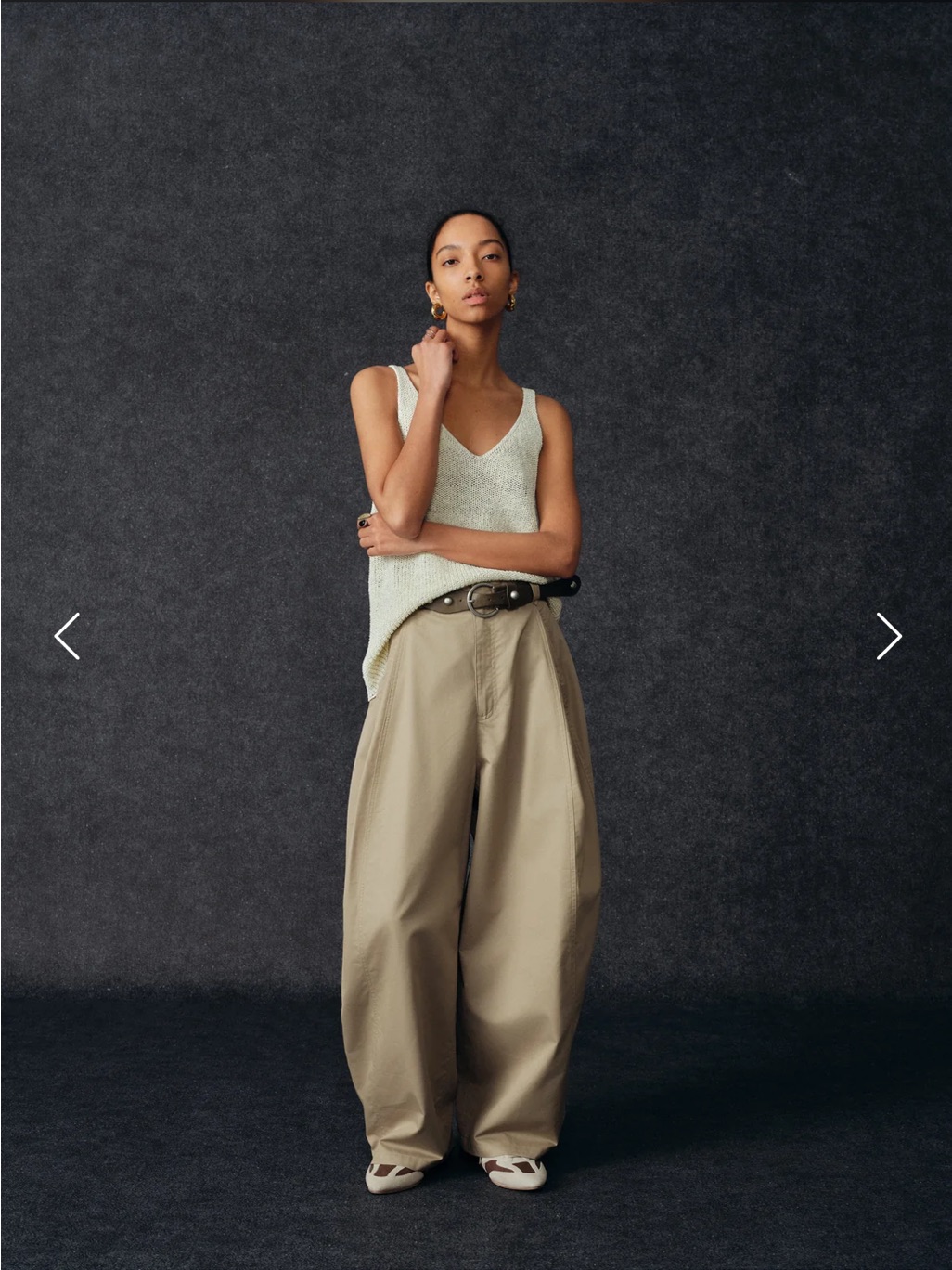 Teneil Belted Wide Women’s Trouser — image 2 of 6